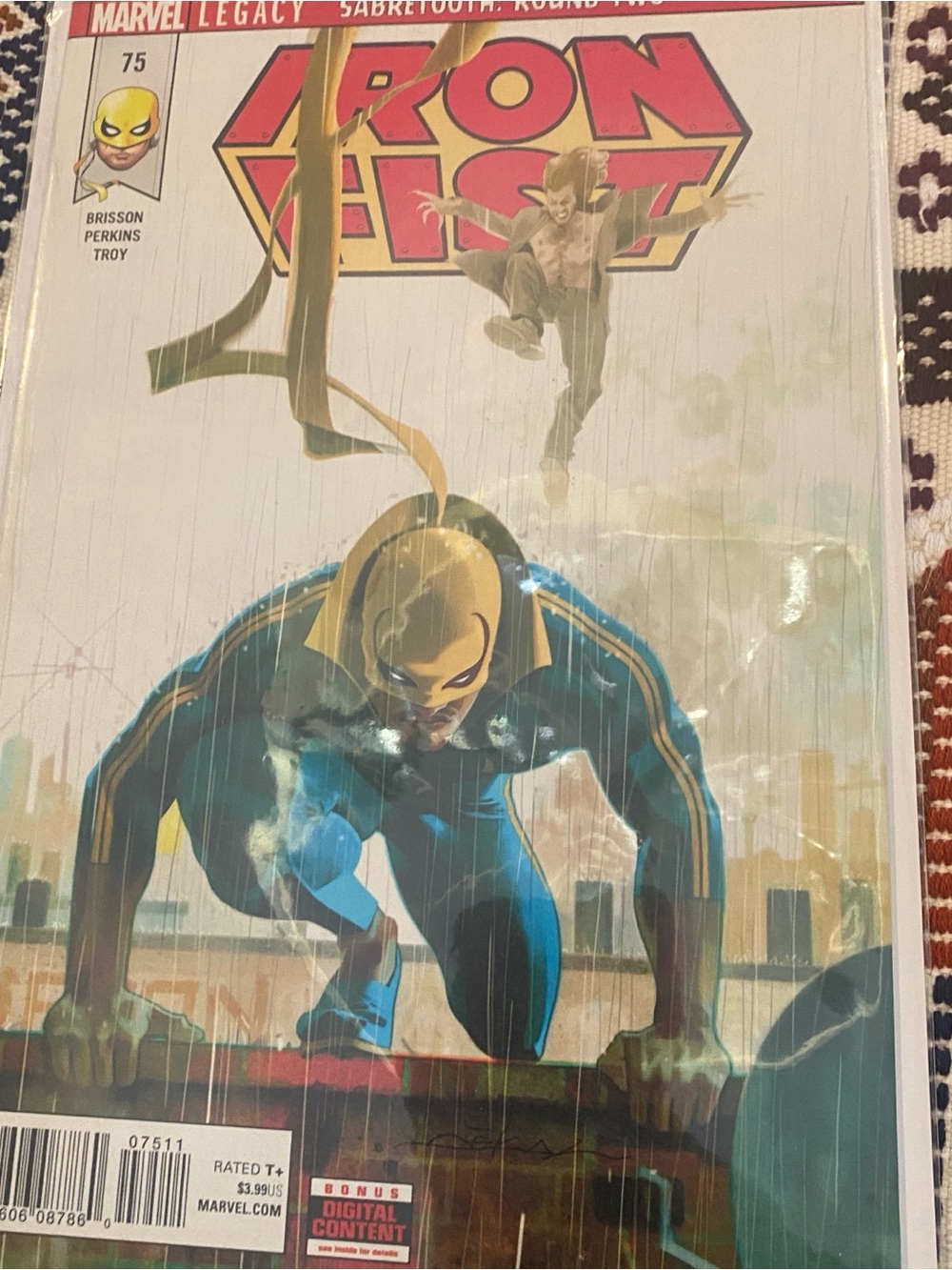 Book, #75 Iron Fist Legacy Comic w/Digital Content